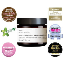 Evolve Beauty Face Mask Skin Care 2 az 1-ben Glow Smooths hámlasztó radírok 60/120 ml
