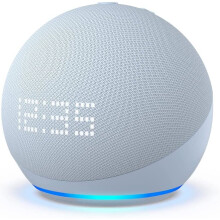 Echo Dot (5th gen, 2022) smart Bluetooth with clock Alexa Cloud Blue