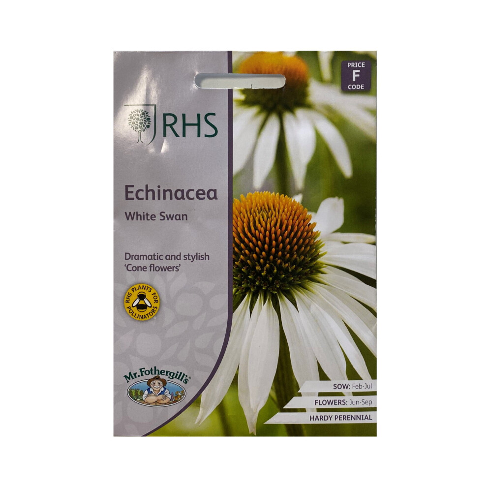Mr Fothergill's Echinacea Seed Grow Your Garden Flower White Swan Rhs Mr. Fothergill's
