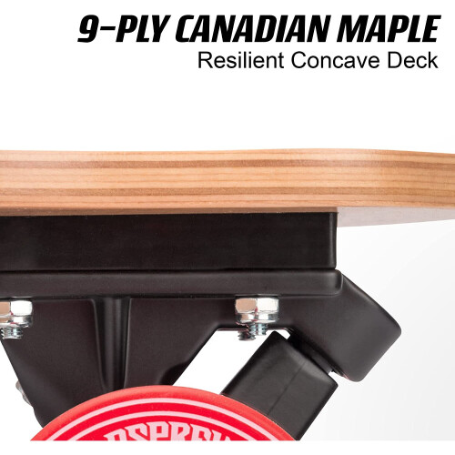 Osprey Europe Osprey Twin Tip Longboards, Complete Skateboard - Cube 2