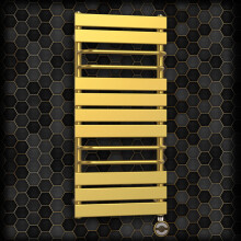 (With Thermostatic MOA Electric Element) 500 x 1000mm Gold Electric Towel Rail Radiator