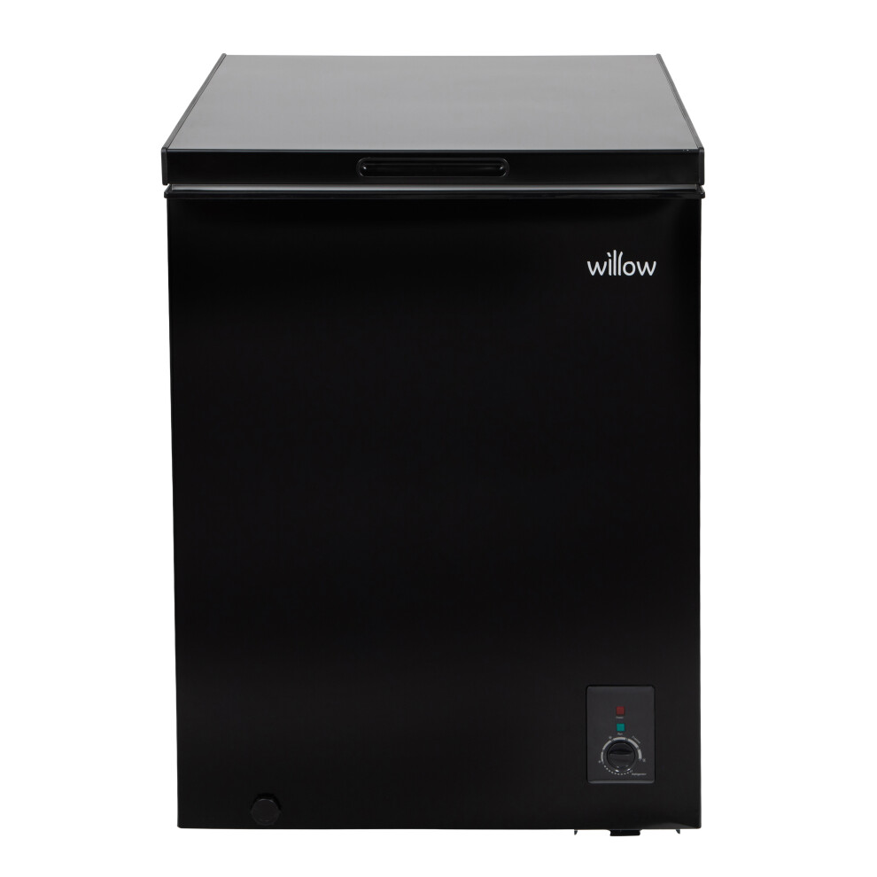 WILLOW W142CFB 141 Litre Chest Freezer in Black