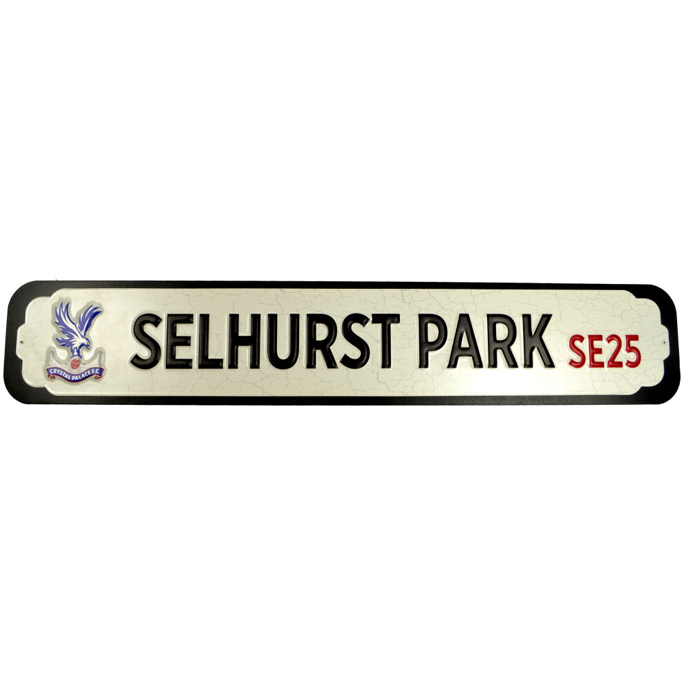 Crystal Palace Fc Crystal Palace Deluxe Metal / Mdf Stadium Signs 60Cm X 10Cm