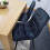 Oak Dining Table 2 Black Tufted Velvet Chairs and 1 Bench Dining Set 3