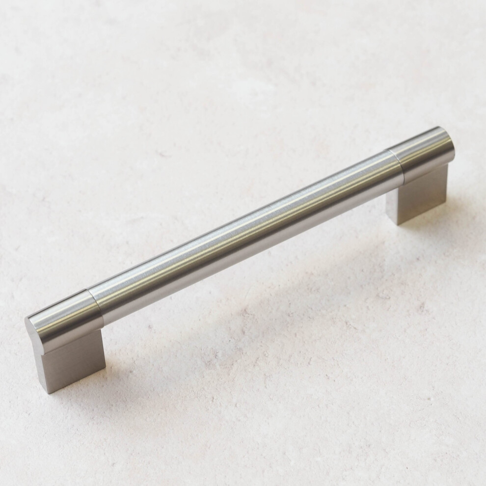 (16Mm Thick Bar) Brushed Nickel Bar Handles 160Mm 16Mm & 22Mm Thick