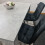 Grey Dining Table, 2 Black Tufted Velvet Chairs and 1 Bench Dining Set 9