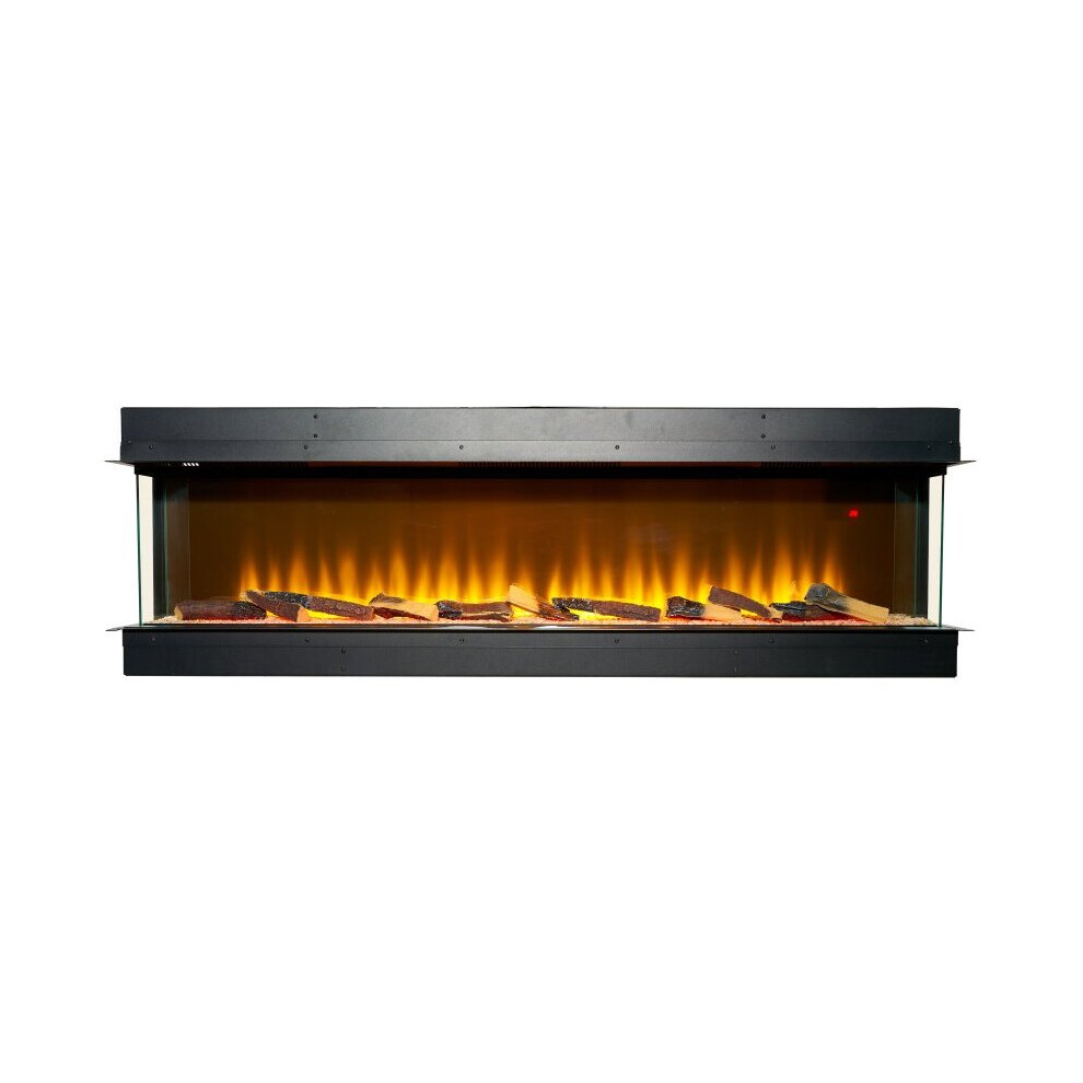 Adam Sahara Electric Inset Media Wall Panoramic Fire 61 Inch 1500mm