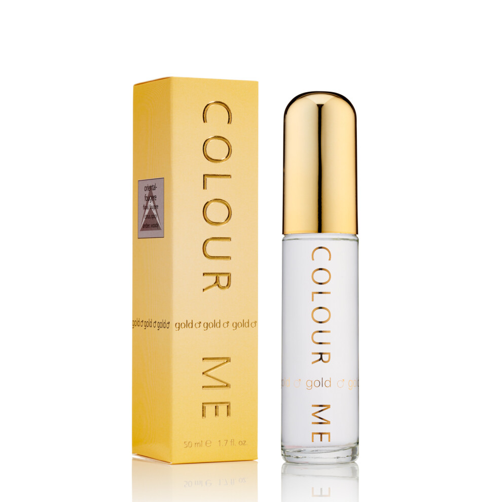 Colour Me Gold Homme - Fragrance For Men - 50ml Eau De Toilette, By Milton-Lloyd