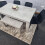 Grey Dining Table 4 Black Tufted Velvet Chairs and 1 Bench Dining Set 7