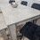 Grey Dining Table,4 Black Tufted Velvet Chairs and 1 Bench Dining Set 7