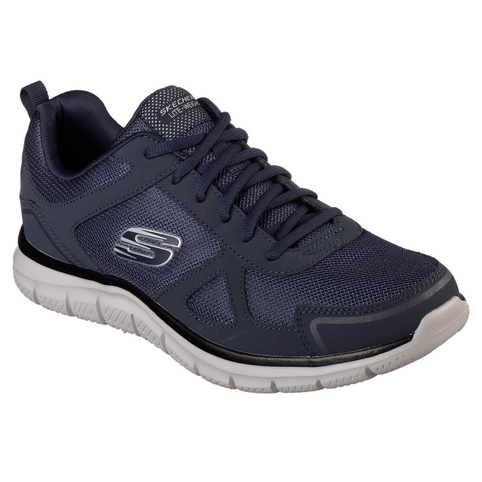 (UK 8, Navy) Skechers Mens 2023 Track- Scloric Training Mesh Foam Trainers