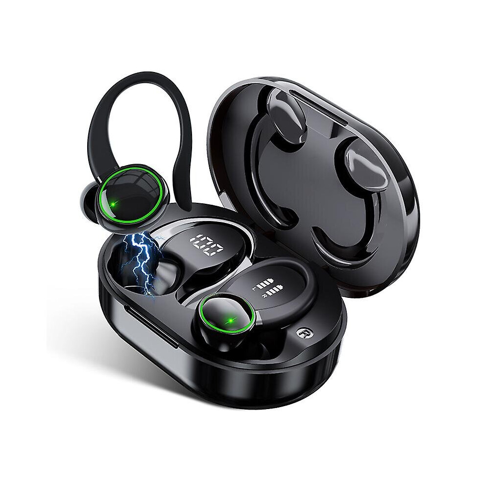 Wireless Earbuds Bluetooth Headphones Stereo Noise Cancelling Earphones With Mic Black 768582205656