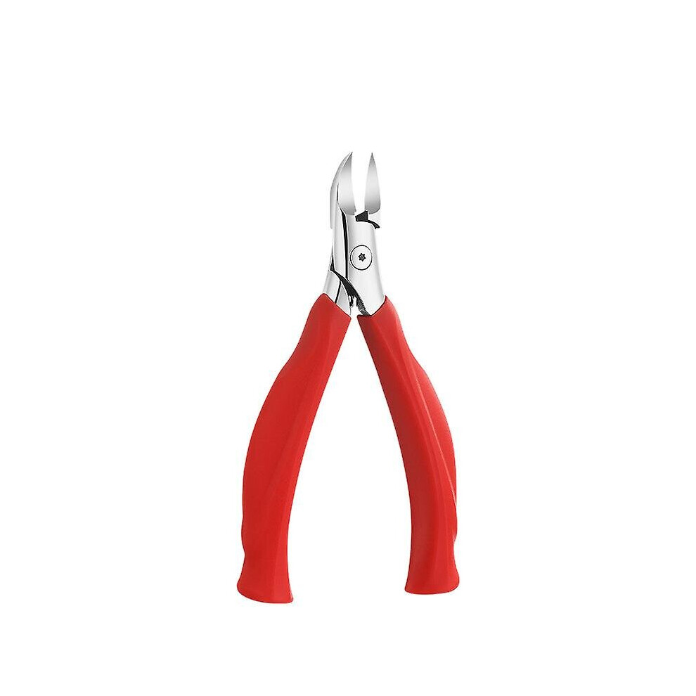 Red (Red) Nail Clipper Stainless Steel Toenail Clippers Thick Nail Trimmer For Side Nails