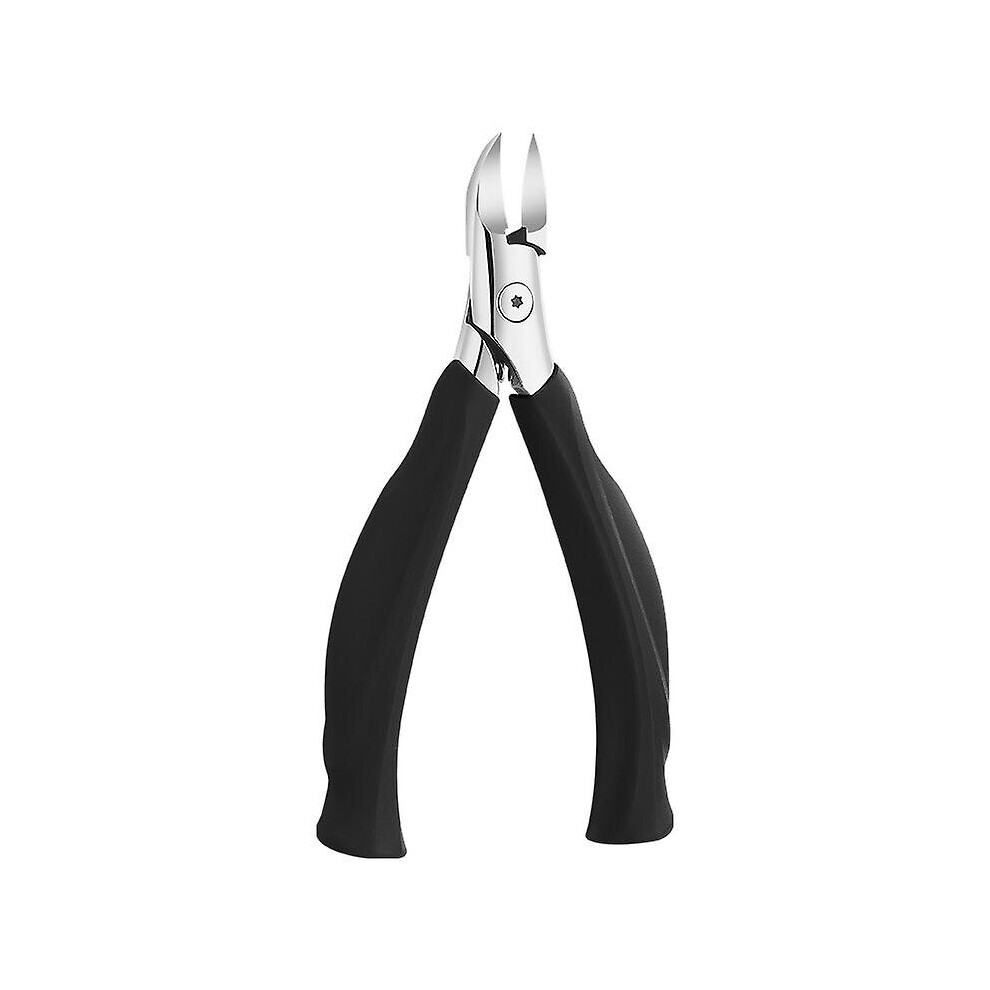 Black (Black) Nail Clipper Stainless Steel Toenail Clippers Thick Nail Trimmer For Side Nails