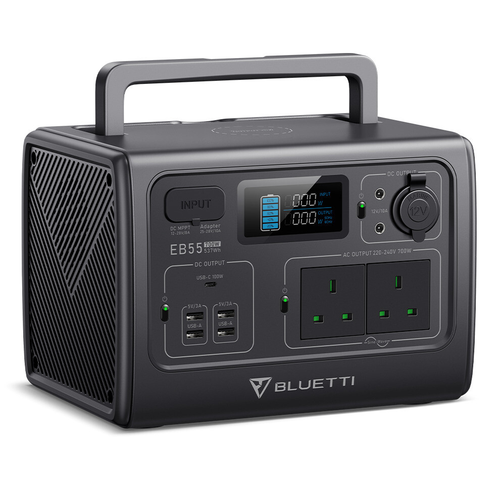 BLUETTI PowerOak EB55 537Wh Portable Power Station Solar Generator