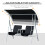 Outsunny Outsunny 2 Person Covered Patio Swing with Pivot Table & Storage Console 4