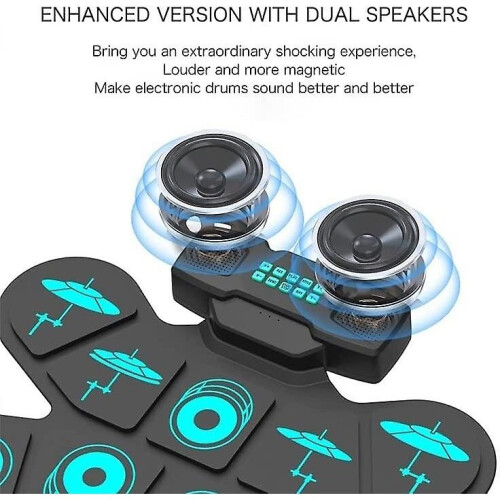 Electronic Tabletop Drum Sets Portable Hand Rolled Percussion Board Game 2