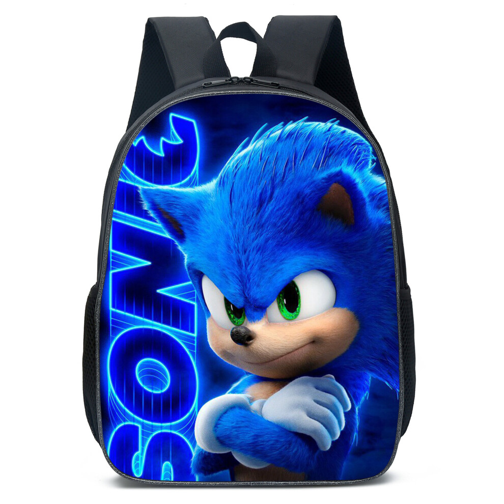 (A) NEW'C Sonic The Hedgehog 3D Printed Children's School Backpack Travel Rucksacks