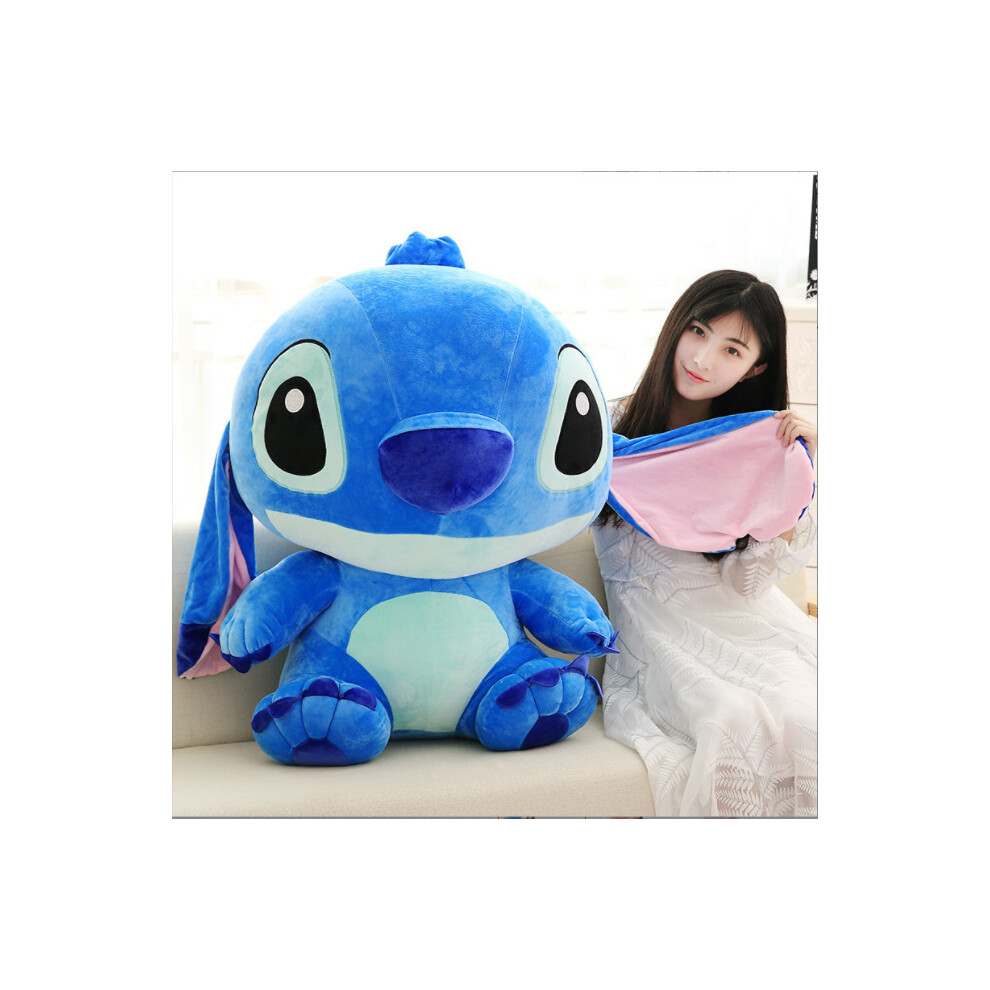 1.No (, 60Cm) Luxury Stitch Plush Toys Lilo & Stich Stuffed Doll Figure Xmas Gifts Blue