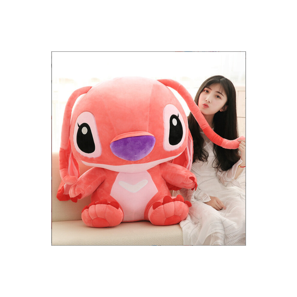 1.No (, 60Cm) Luxury Stitch Plush Toys Lilo & Stich Stuffed Doll Figure Xmas Gifts Pink