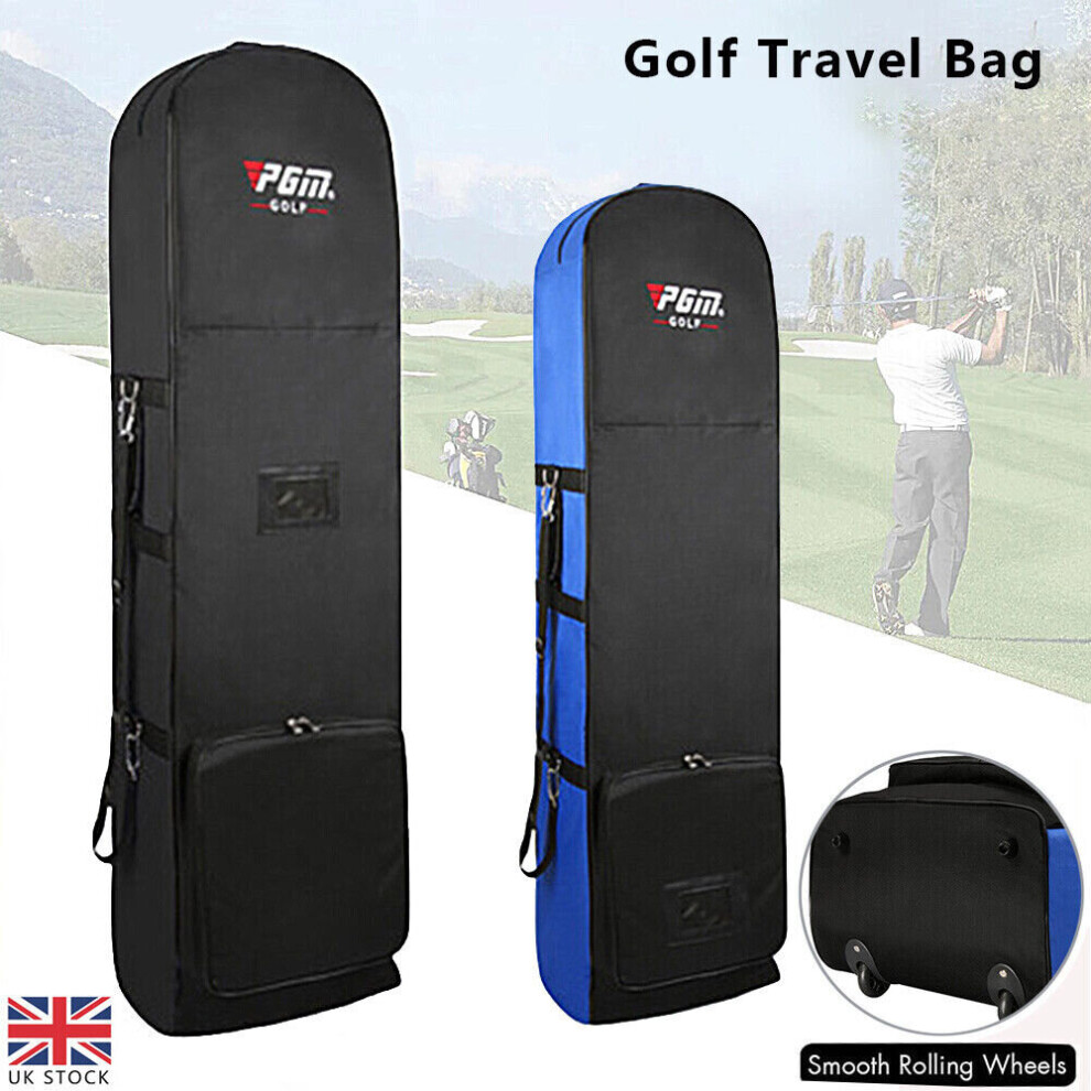 Professional Padded Golf Holiday Travel Cover/Bag Case W/ Wheels Lightweight UK