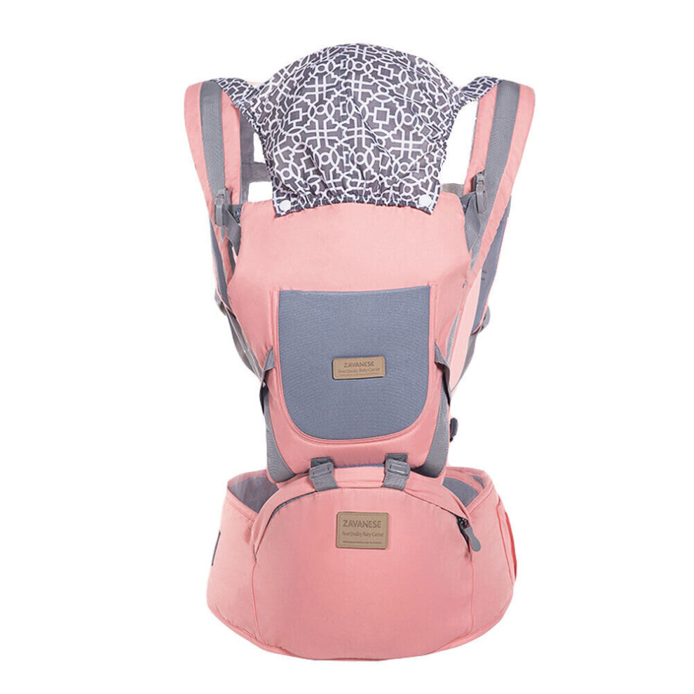 (Pink) Ergonomic Strong Breathable Adjustable Infant Newborn Baby Carrier Backpack