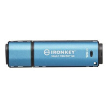 Kingston USB-Stick IronKey Vault - USB 3.2 Gen 1 (3.1 Gen 1) - 128 GB - Blue