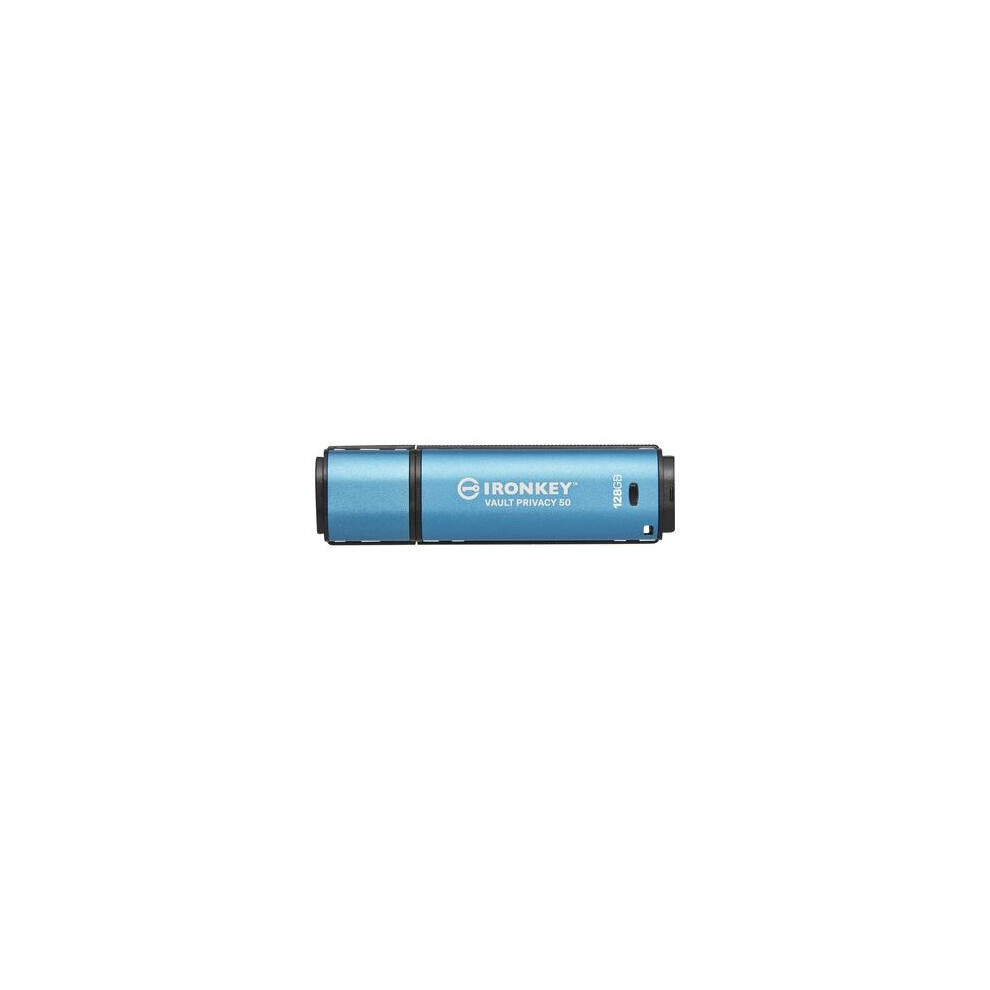 Kingston Usb-Stick Ironkey Vault - Usb 3.2 Gen 1 (3.1 Gen 1) - 128 Gb - Blue 740617329131