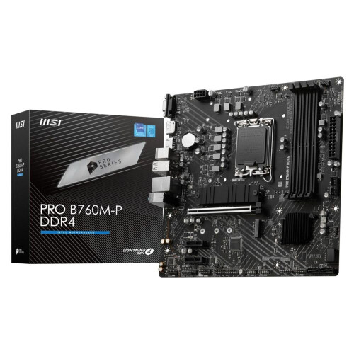 MSI MSI Mainboard PRO B760M-P DDR4 - Micro ATX - Socket Intel 1700 - Intel B760