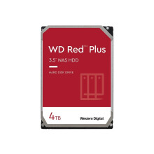 Interne Harde Schijf - WESTERN DIGITAL - Red Plus - 4To - 3.5" - Toegewijd aan NAS - 5400 RPM Klasse - SATA 6 GB/s (WD40EFPX)