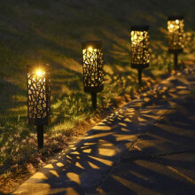 8x Solar Powered LED Stake Lights Garden Patio Lawn Lighting Waterproof Outdoor