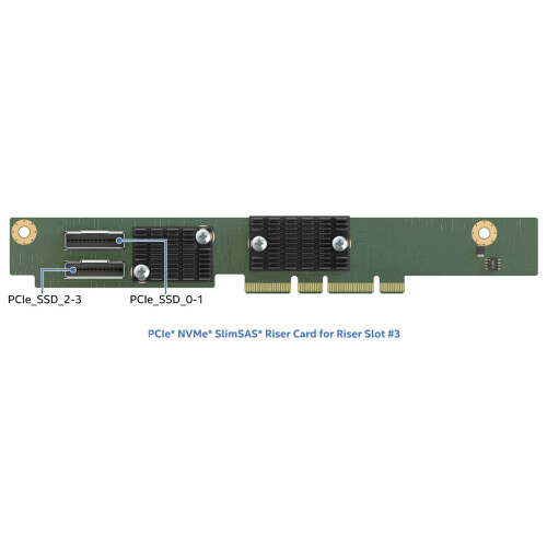 Intel 1U PCIE Riser - Riser card - for Server Board M50, Server System ...