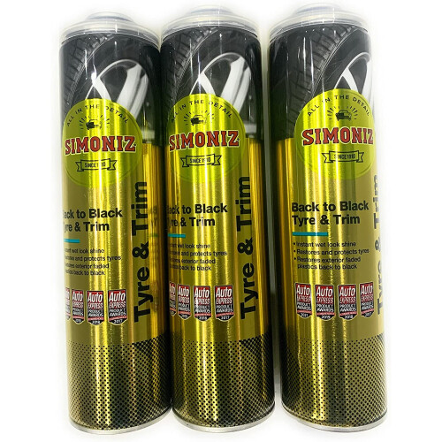 Simoniz SIMONIZ Back to Black Tyre Shine 600ml 3 x 600ml Can 1
