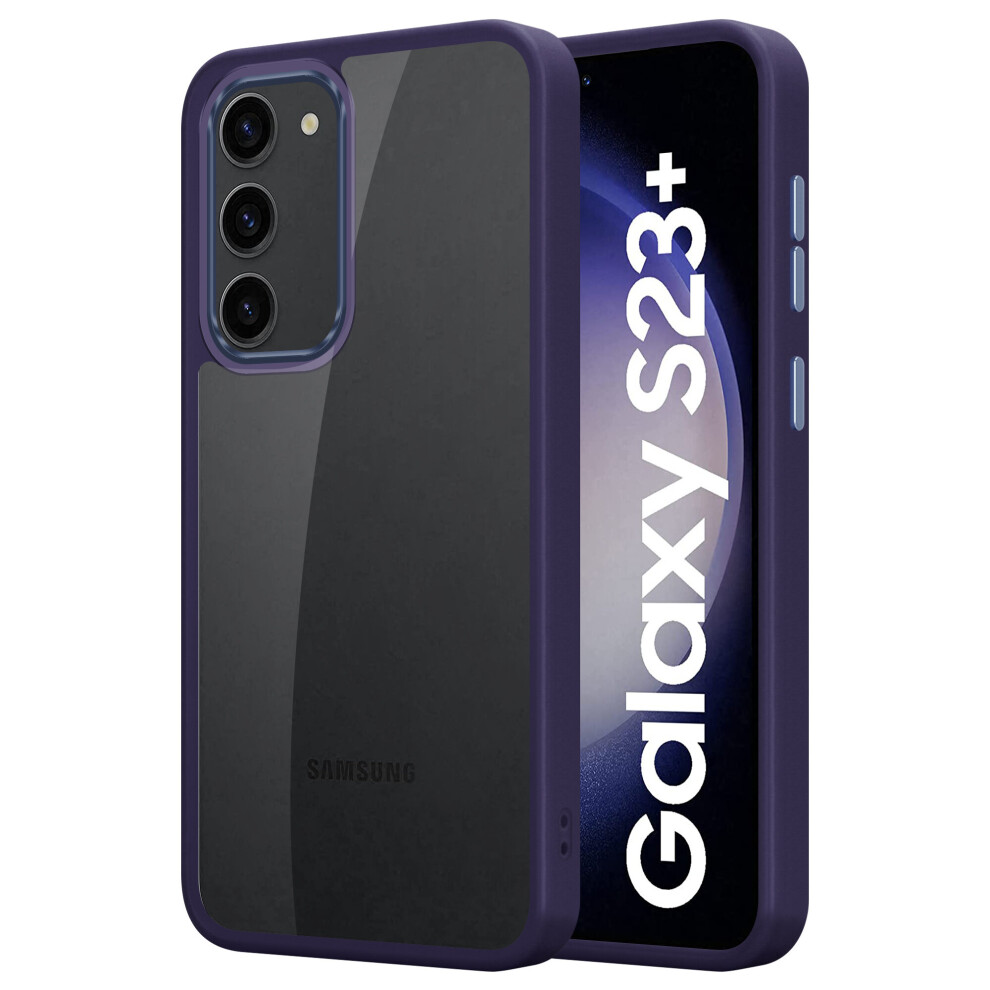 (Purple) Samsung Galaxy S23+ Shockproof Back Phone Cover Purple 5056298015702