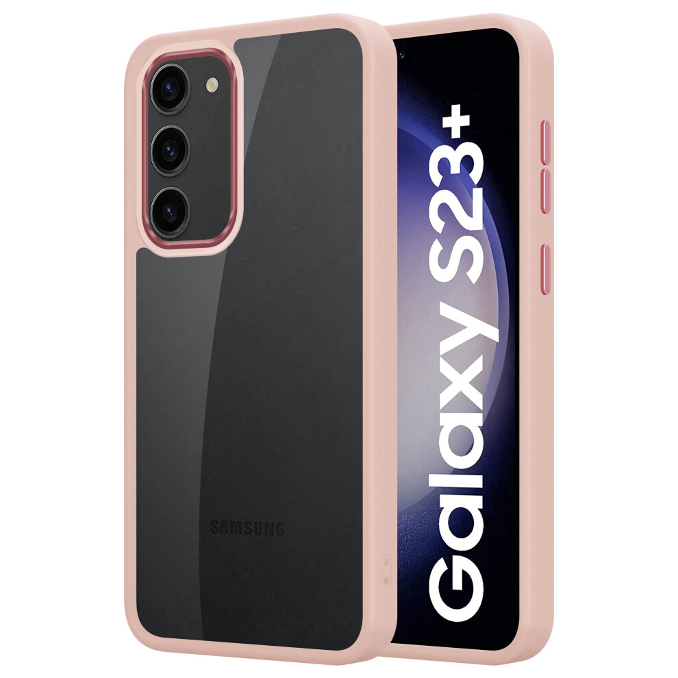 (Pink) Samsung Galaxy S23+ Shockproof Back Phone Cover Pink 5056298015733