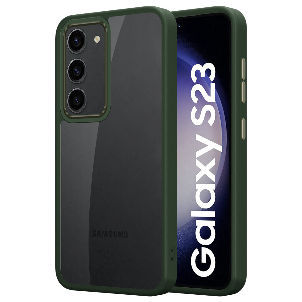 (Green) Samsung Galaxy S23 Shockproof Back Phone Cover Green 5056298015474