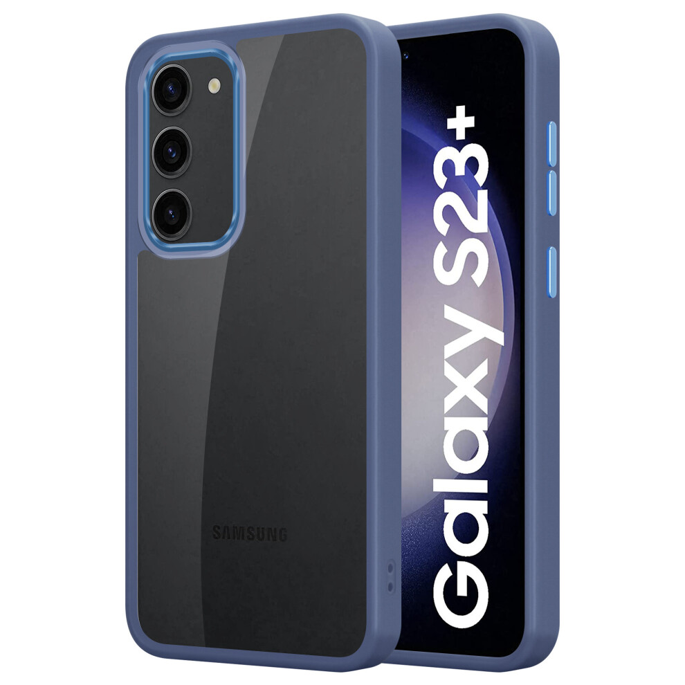 (Blue) Samsung Galaxy S23+ Shockproof Back Phone Cover Blue 5056298015665