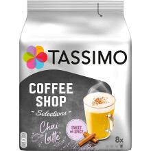 Tassimo Coffee Shop Selections Chai Latte Coffee Pods x8 (Pack of 5, Total 40 Drinks)