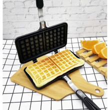 Waffle Moulds Home Gas Creative Baking Waffle Maker Moulds Lattice Muffin Waffle Pan