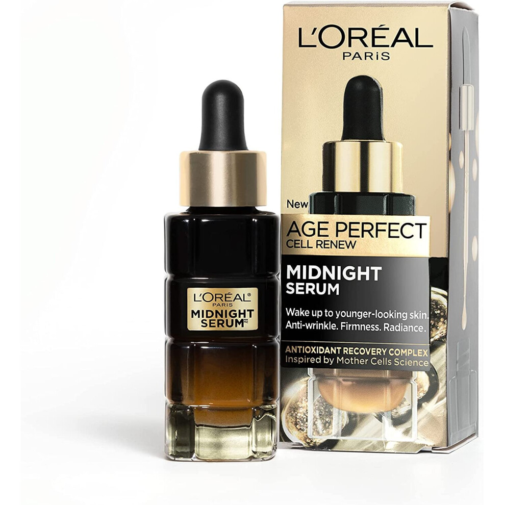 L'Oreal Paris Midnight Serum Cell Renew, Age Perfect Anti-Oxidant Recovery Complex Night Serum For Anti- Wrinkle, Firmness And Radiance, 30ml