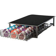 Quailitas Tassimo Coffee Pod Holder - 42 x 27.8 x 9.8 cm, 60 Coffee Capsule Holder, Stackable Pod Stand, Compact Design, 3 Drawers