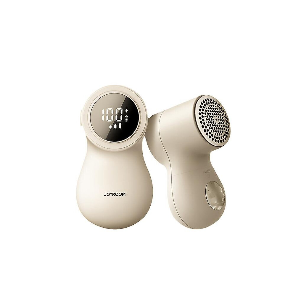 (Beige) Electric Lint Remover Portable Fabric Shaver For Clothes With 1 Replaceable Head