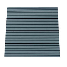 AAMEN High-Duty Wood-plastic Composite Decking Tiles (4 Pack) Waterproof & Non-slip