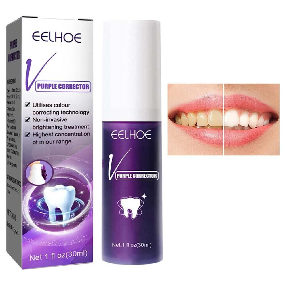 Purple V34 Colour Corrector Tooth Stain Removal Teeth Whitening