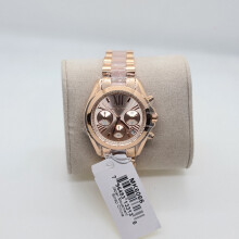 Michael Kors MK6066 Mini Bradshaw Rose Gold & Blush 36mm Chronograph Ladies Watch