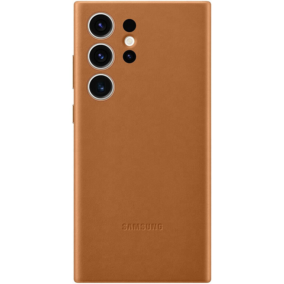 Samsung Galaxy S23 Ultra Leather Case Camel - Ef-Vs918laegww Not,Specified