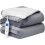 NEO (Grey) Neo Reversible Electric Heated Throw Over Blanket 2