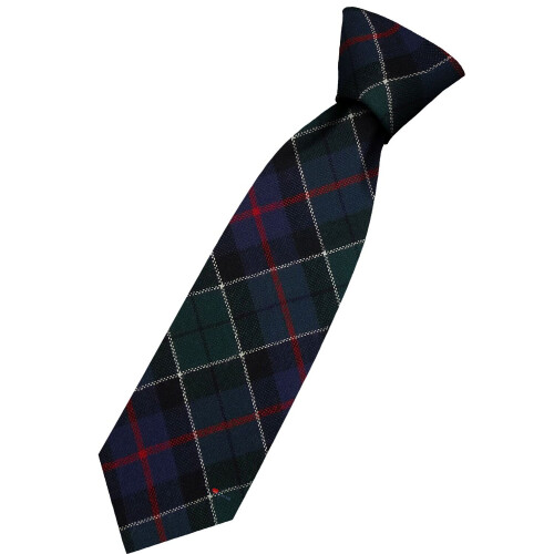 Mens All Wool Tie Woven And Made in Scotland in Leslie Hunting Ancient Tartan