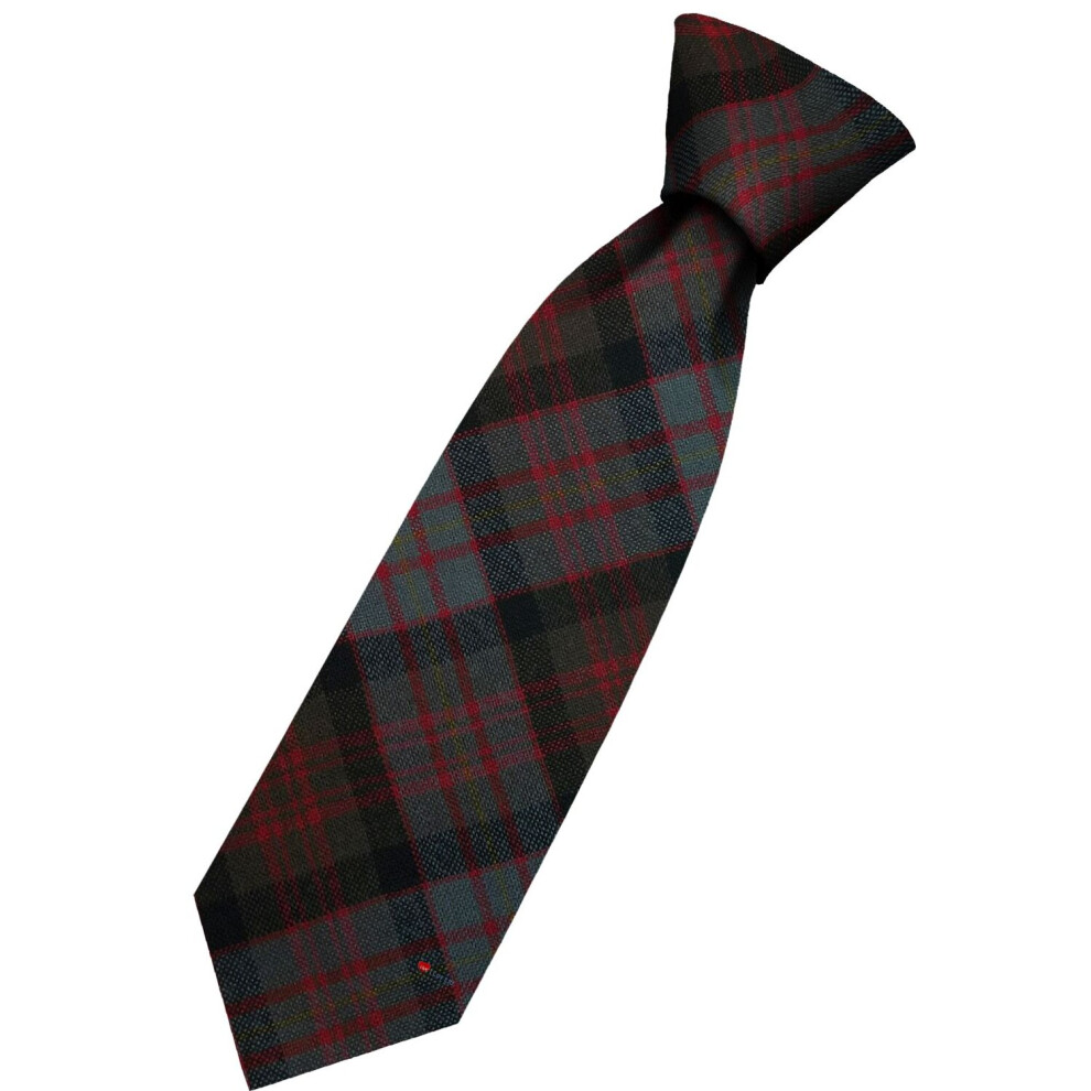 Mens All Wool Tie Woven And Made in Scotland in Cameron of Erracht Weathered Tartan