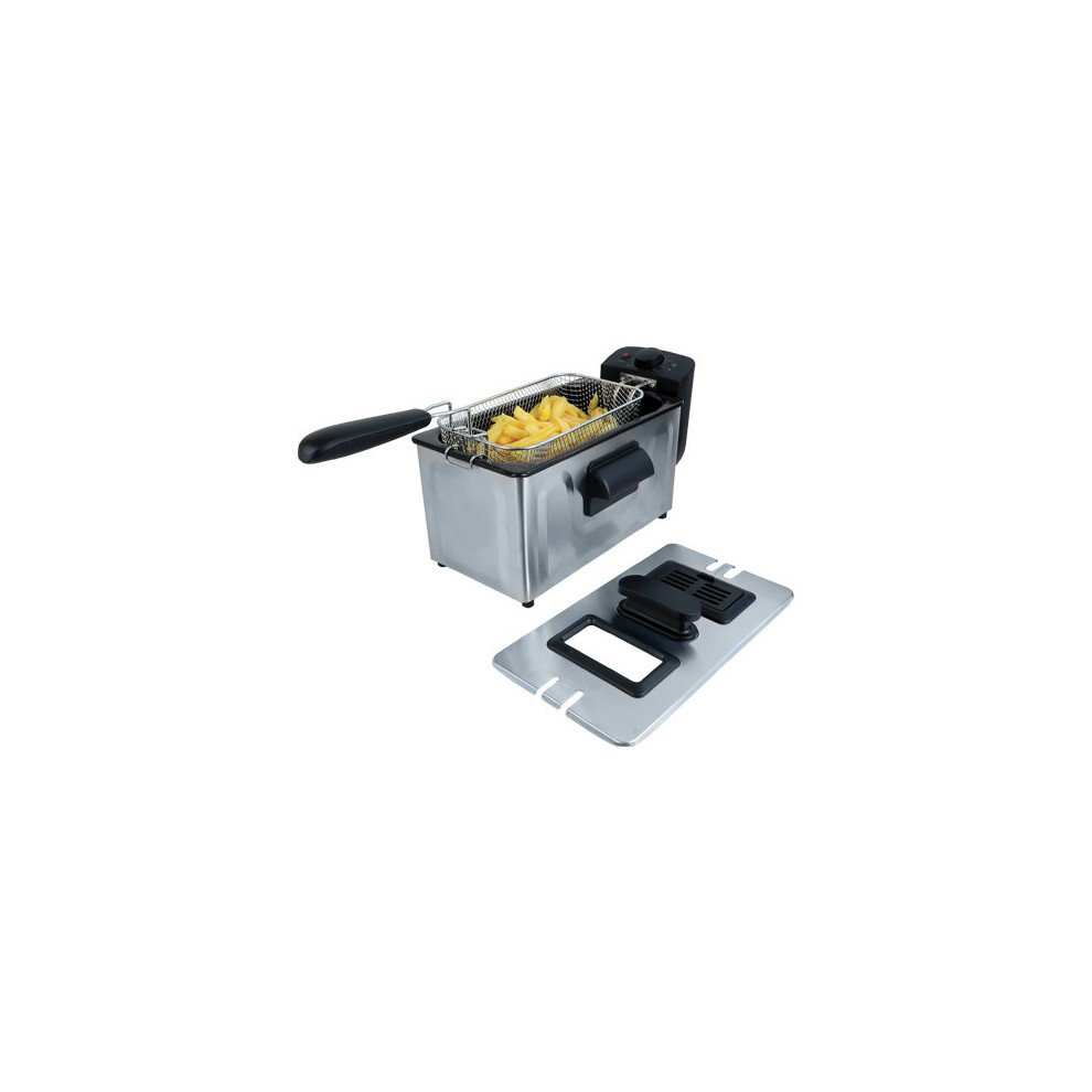 Igenix Igtb1030ss Deep Fat Fryer With Basket, 3 Litre Capacity, Stainless Steel